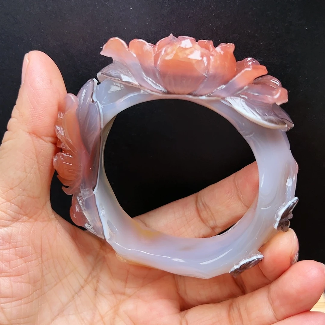 未镶嵌玛瑙/玉髓珠宝半成品