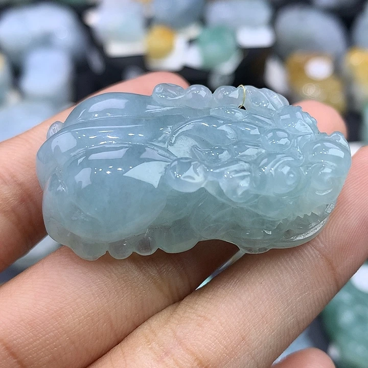 颈饰未镶嵌翡翠天然缅甸翡翠