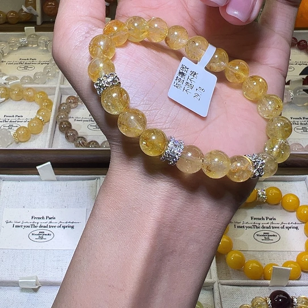 水晶手链未镶嵌是**呀