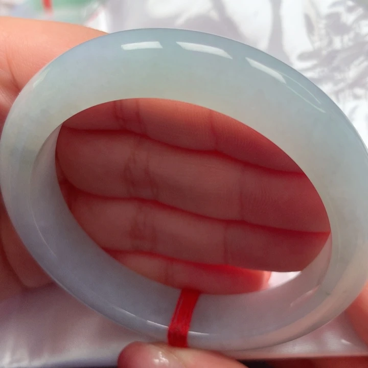 翡翠手镯未镶嵌冰晴蓝12