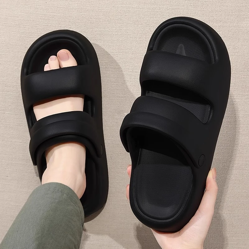 厚底凉鞋男夏季外穿运动休闲简约防滑海边沙滩居家拖鞋可开车钓鱼