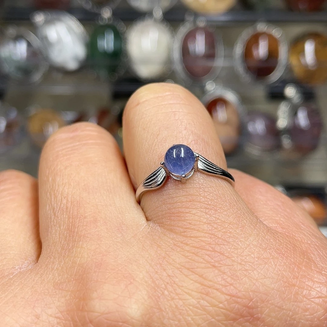 【闪购商品】水晶珠宝半成品银S925镶嵌戒指