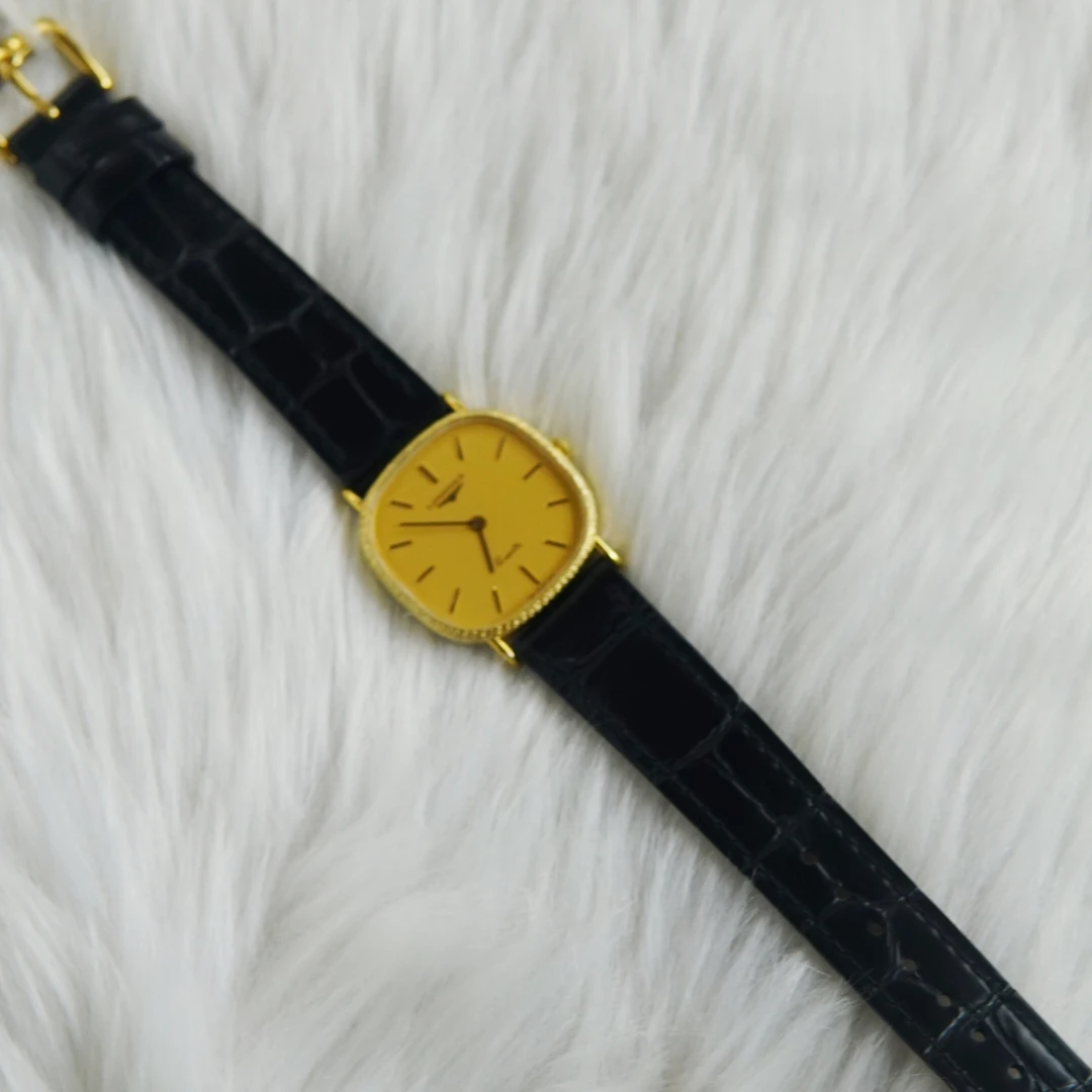 95新 Longines/浪琴 金边优雅方盘/YX08117703/7703