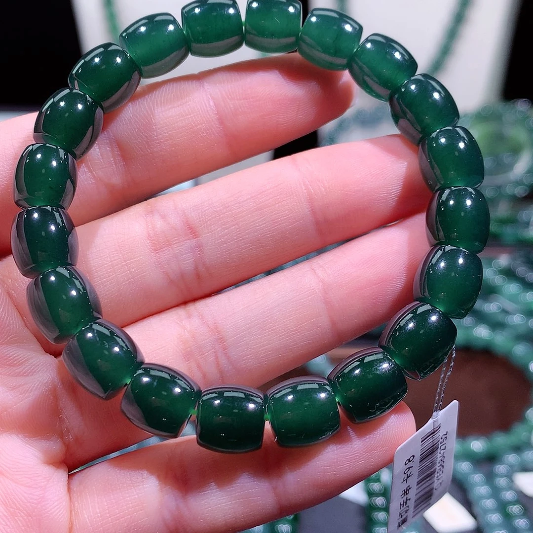 翡翠未镶嵌手链天然a货翡翠手串9.8