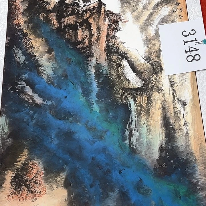 国画新年快乐新播纯手绘