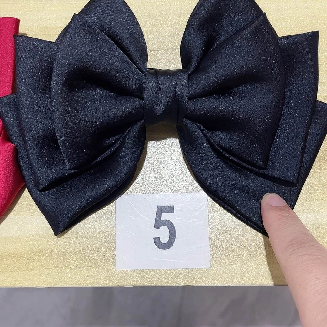 皮质铁合金蝴蝶结发夹