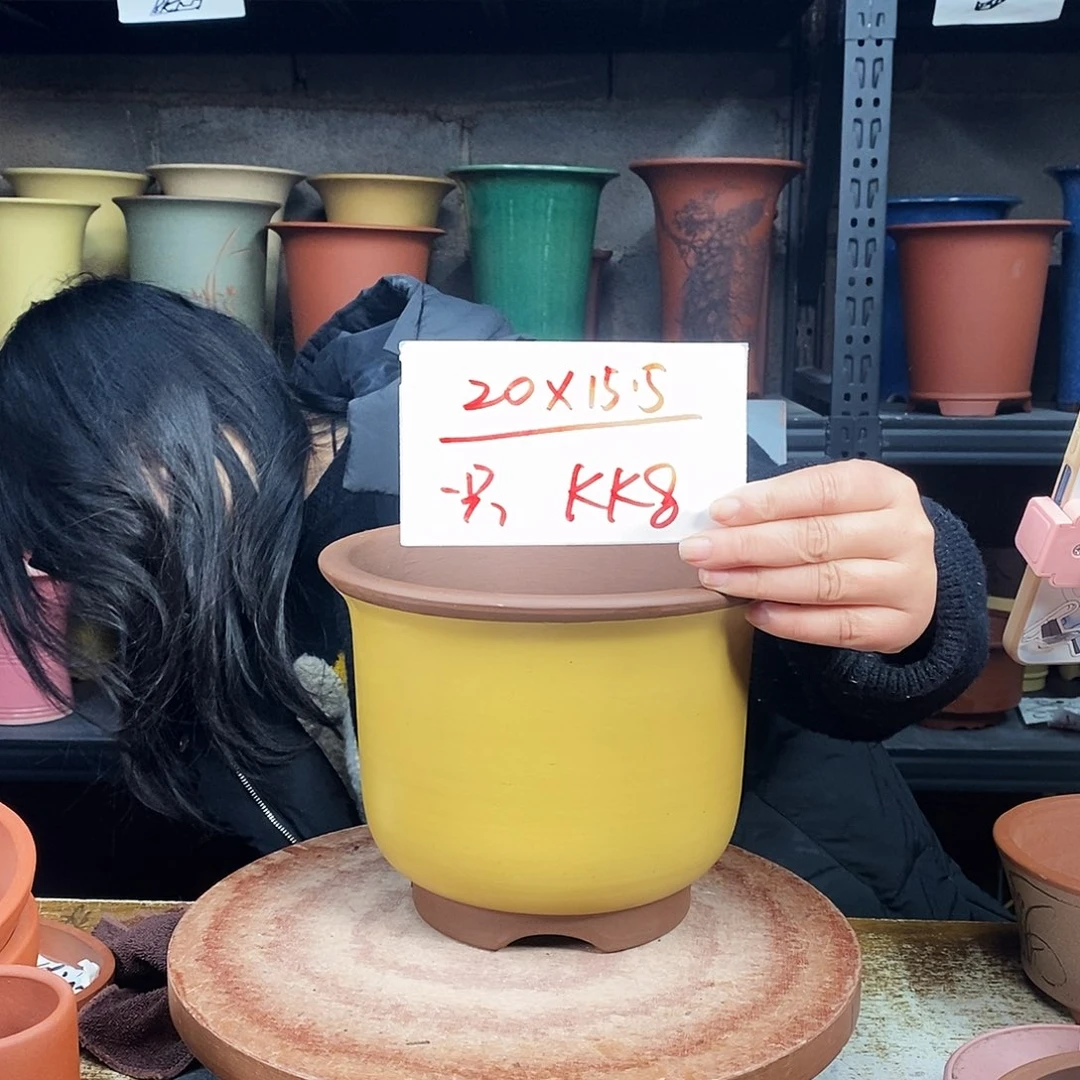 紫砂一只花盆货号K k 8