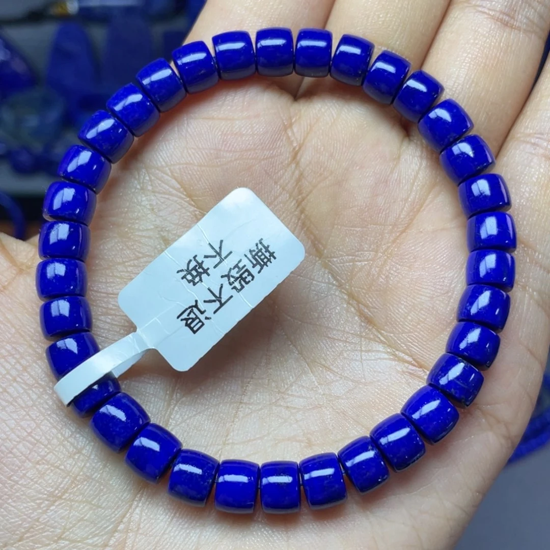 大***行青金石未镶嵌7×5mm直切手串