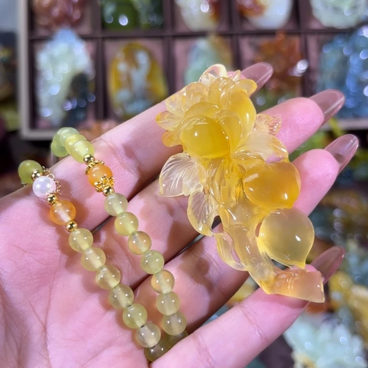 未镶嵌蛇纹石玉颈饰从***.随机发