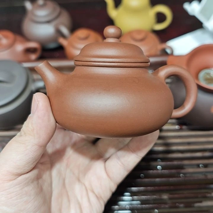 紫砂茶壶黄*凯清水泥内推容天150cc