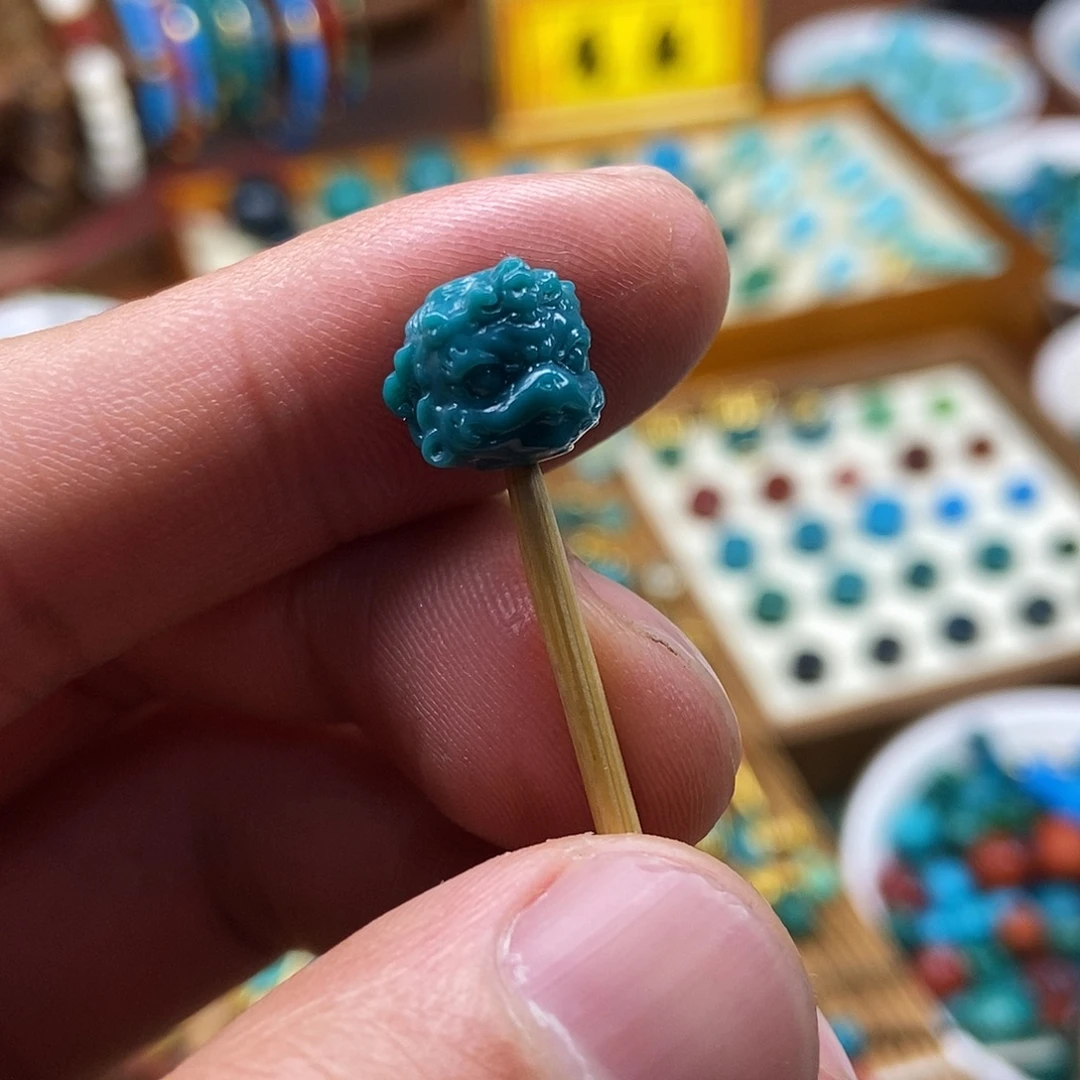 绿松石足金镶嵌珠宝奇石