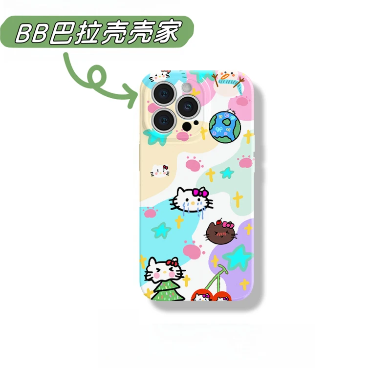 【BB巴拉壳壳家】樱桃kt菲林手机壳适用苹果16华为oppo小米VIVO