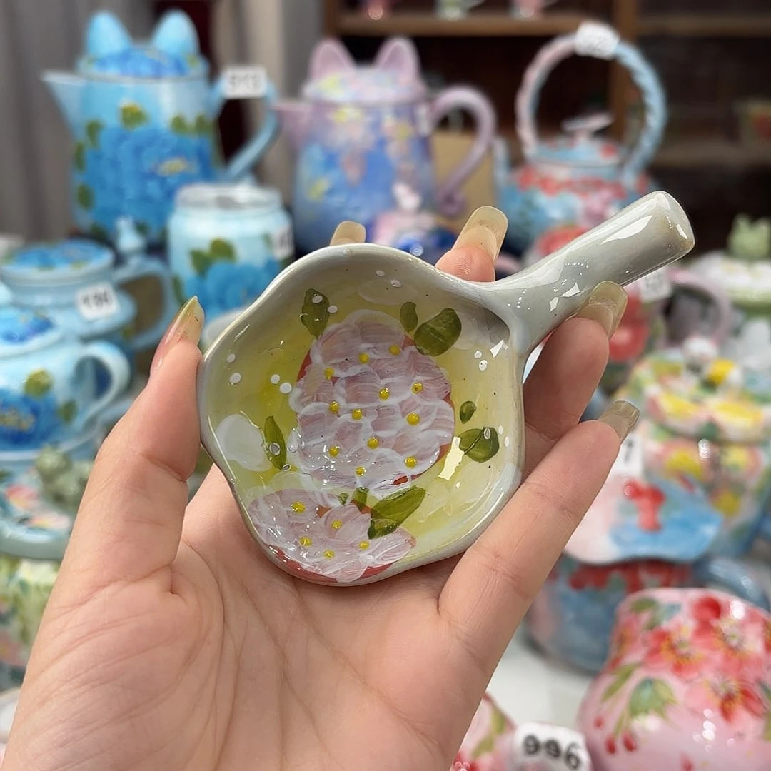 景德镇手绘高温釉下彩陶瓷茶具