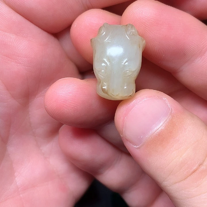 和田玉未镶嵌挂件九*