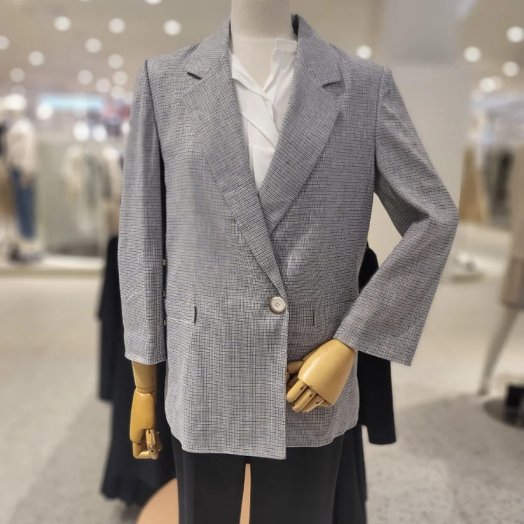 闪闪儿 LI*E原单轻薄款亚麻西服2112