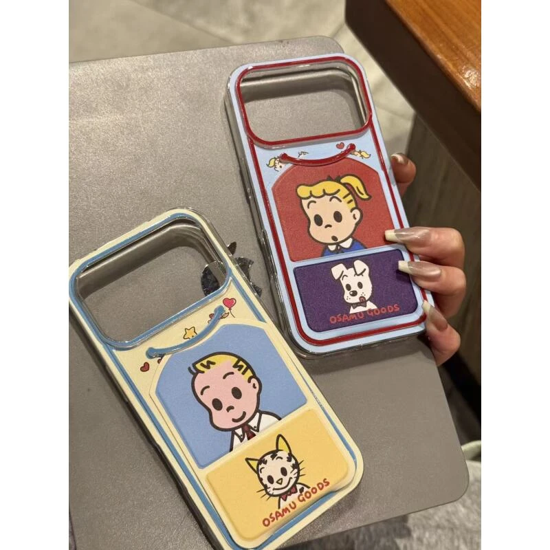 卡通可爱原田治一体式支架适用于iphone17promax苹果16手机壳新款