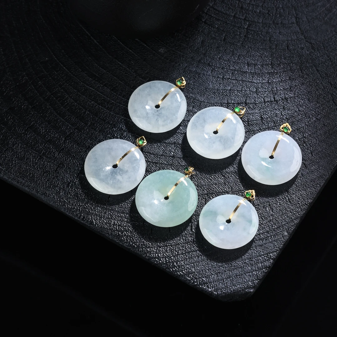 【举石臻选】TA0615-8888-148翡翠吊坠18k（一件/多样性发）E