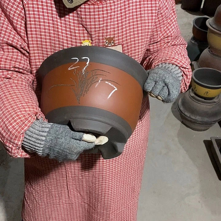 紫砂花盆紫砂花盆