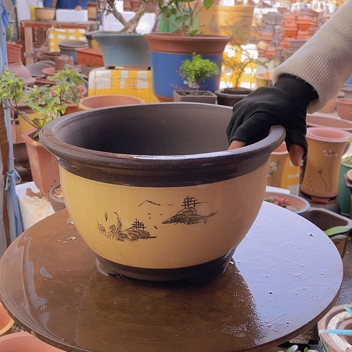宜兴紫砂花盆003
