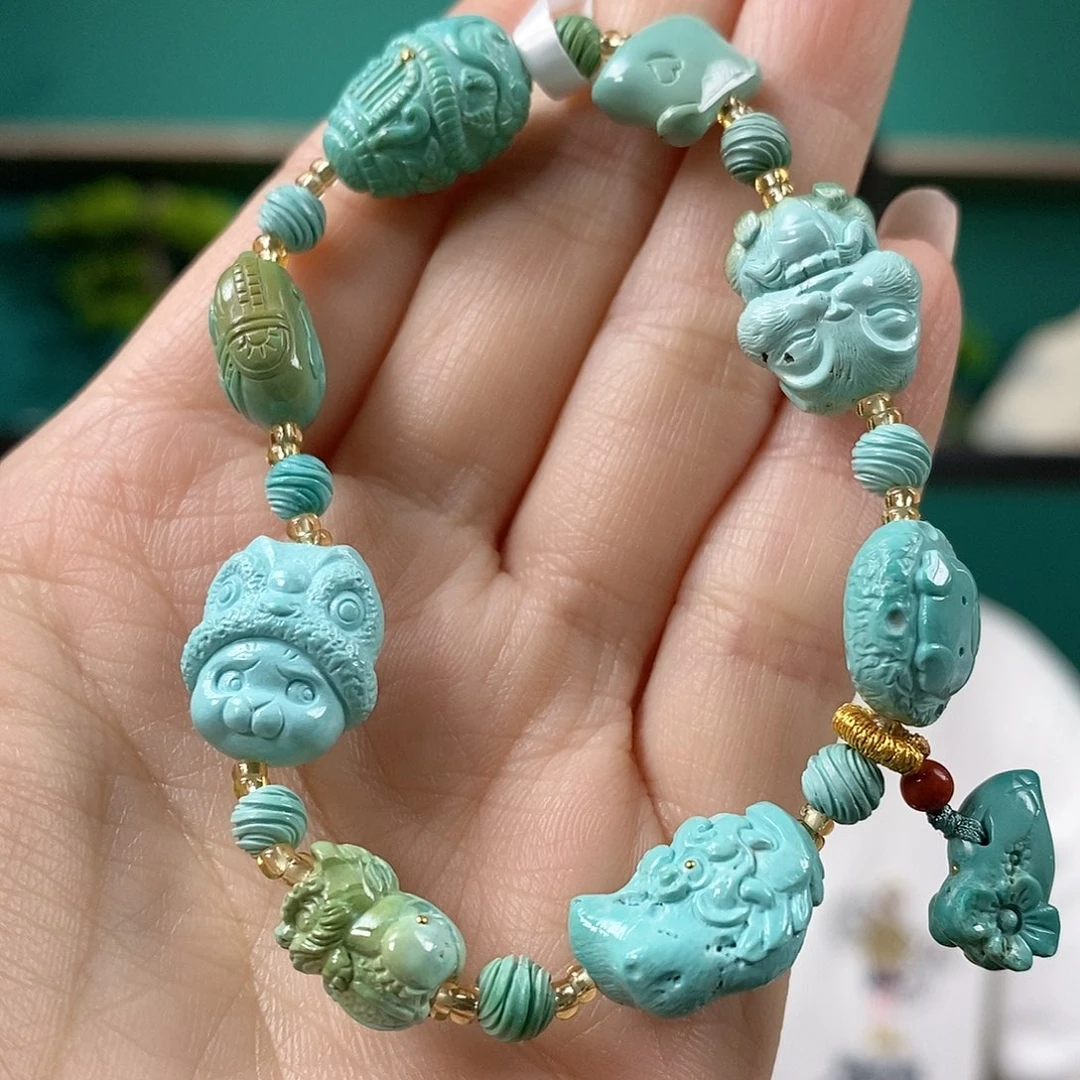 未镶嵌绿松石珠宝奇石