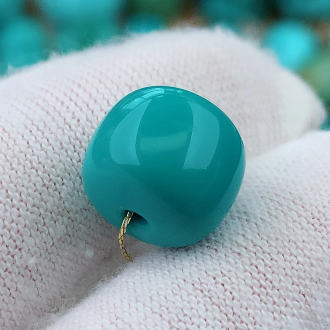 未镶嵌绿松石珠宝奇石11.4mm