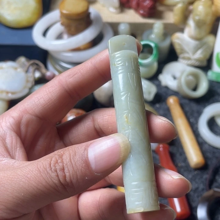 和田玉未镶嵌吊坠(不含链)