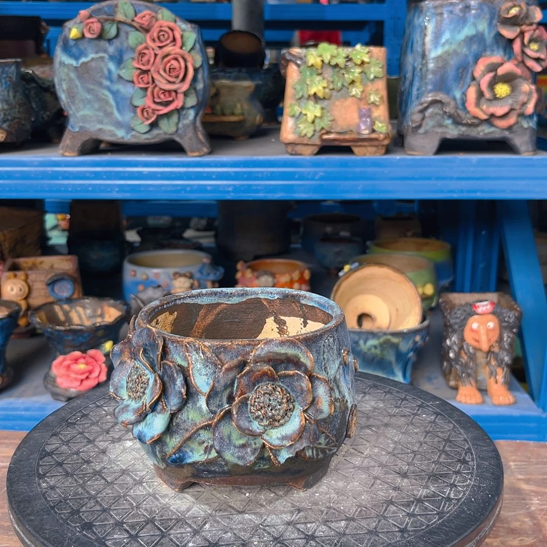微瑕38 号陶然花器手工花盆