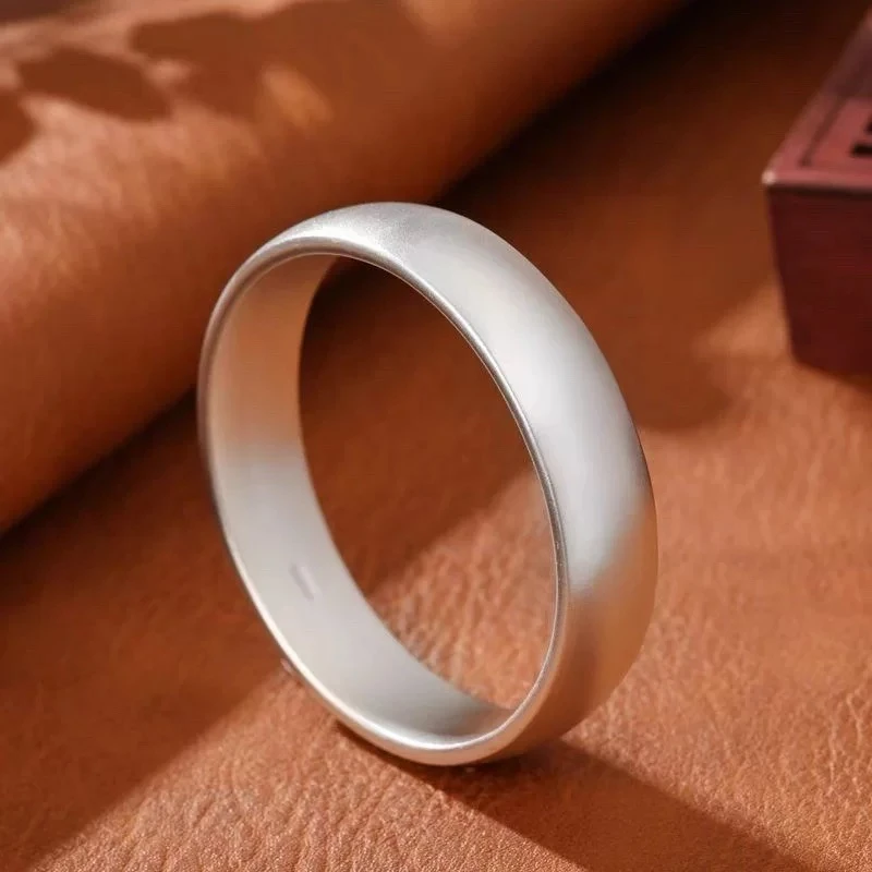 足银手镯 35号足银999.9古法大轮胎手镯