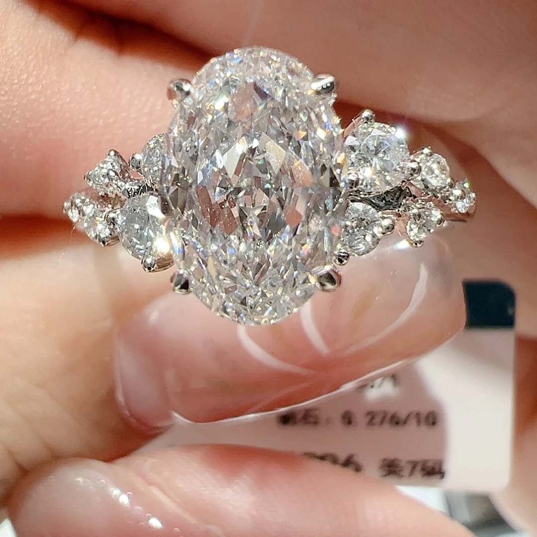 实验室培育钻石18K金镶嵌