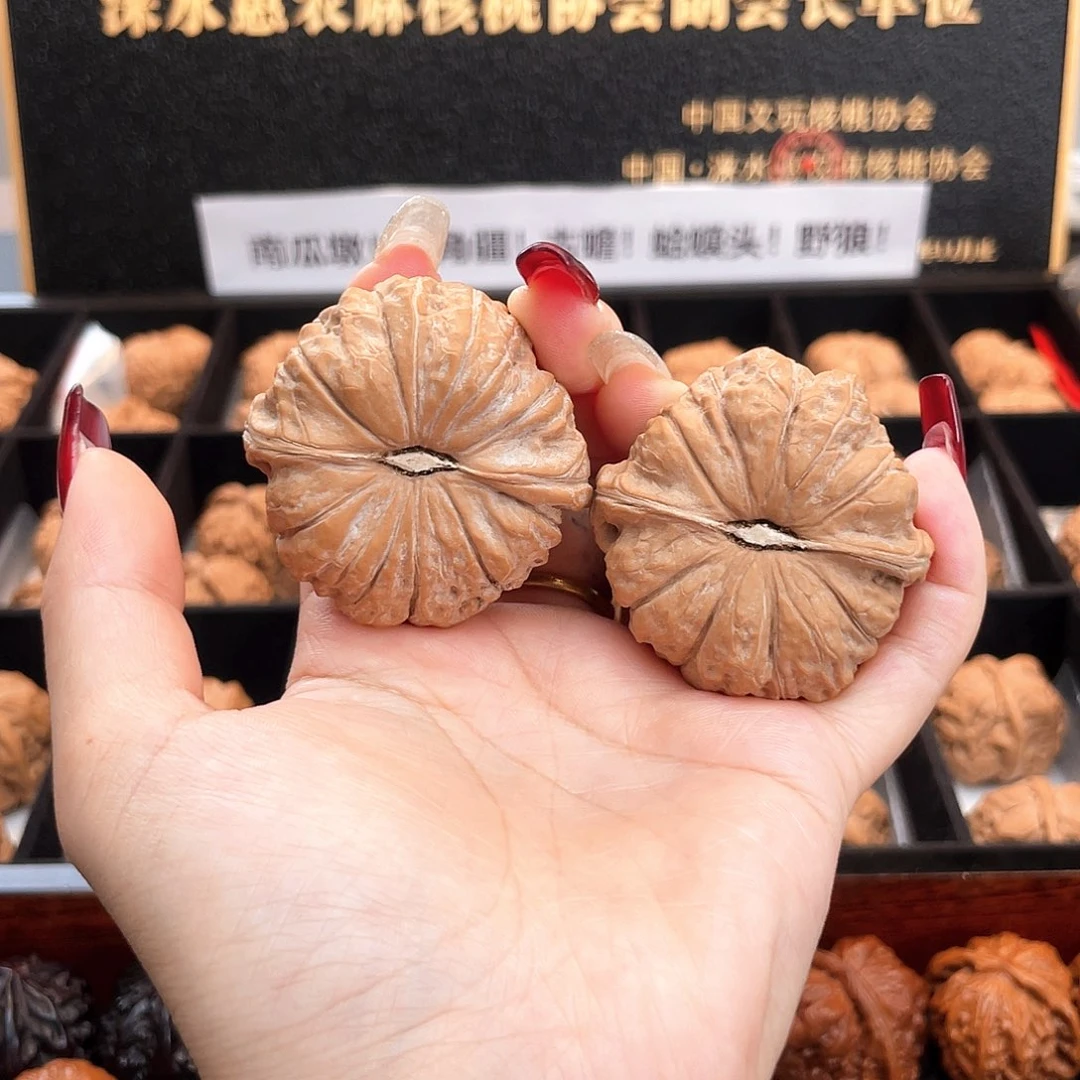 把件文玩核桃45南瓜全品正圆矮桩正肩45S2