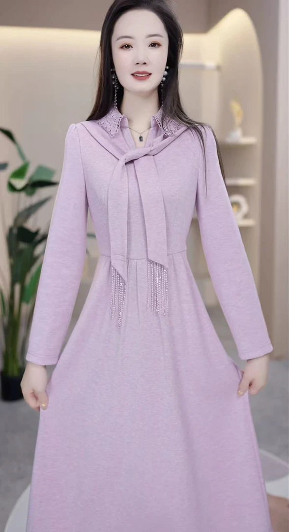 【玥欣服饰】X285  # 修身 2025 显瘦 早秋 减龄 连衣裙