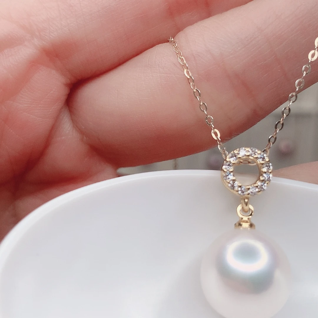 合金淡水珍珠吊坠(赠链)