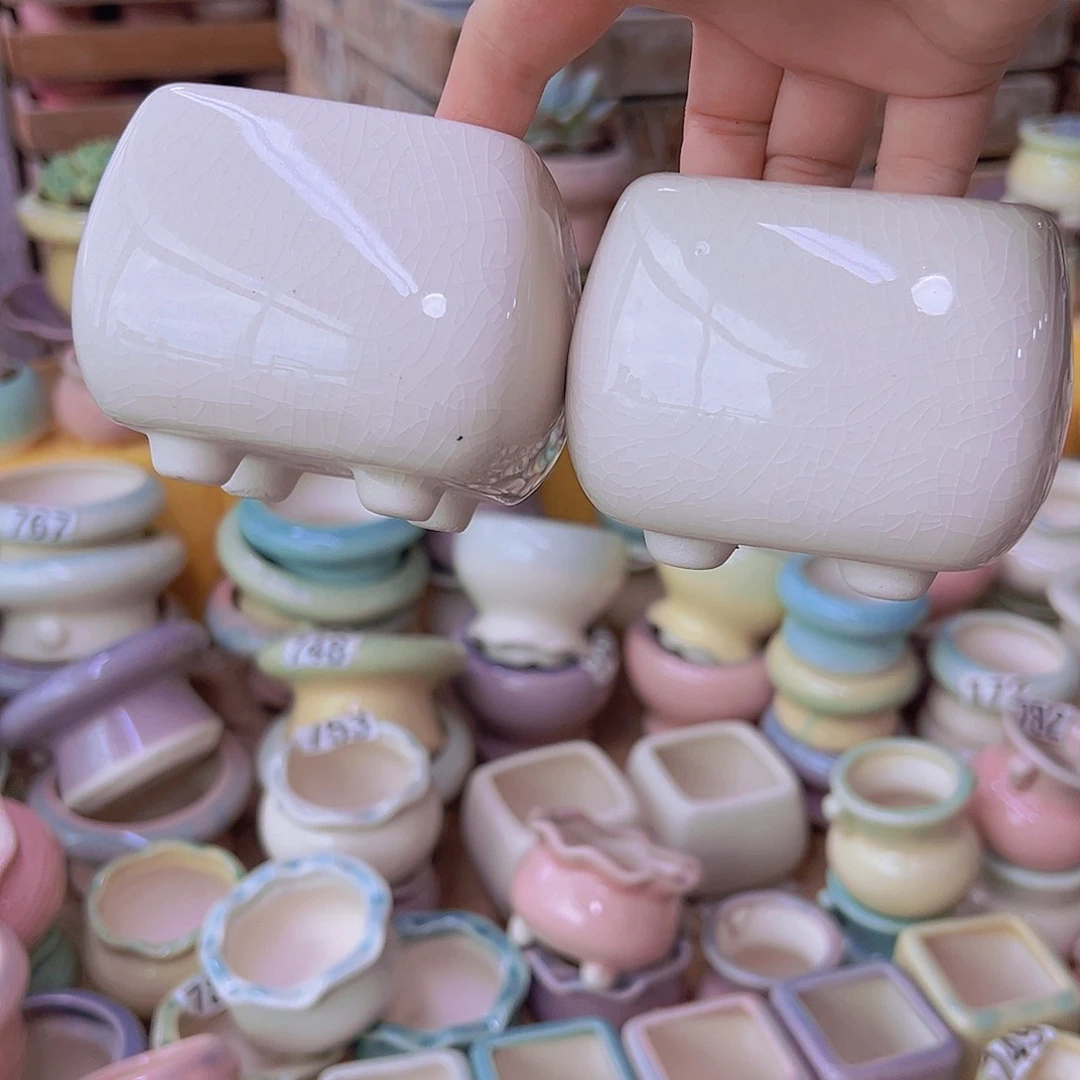 陶瓷花盆当场满12包邮