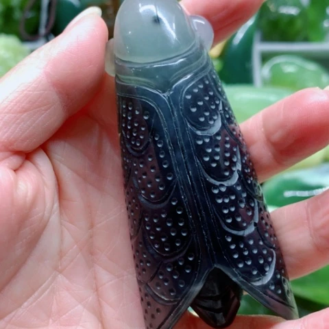 蛇纹石玉未镶嵌手把件