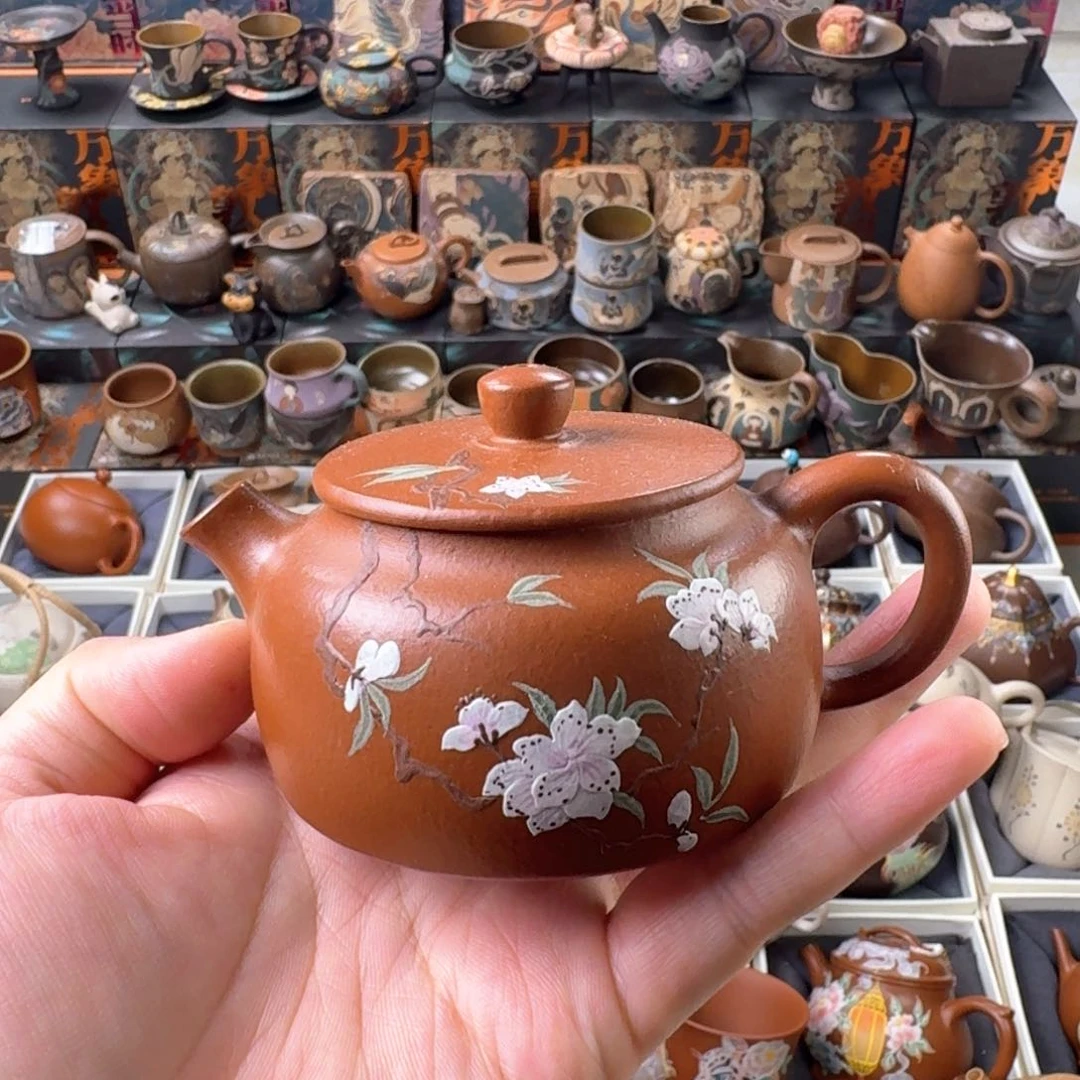 茶壶紫砂140ml原矿精工半手