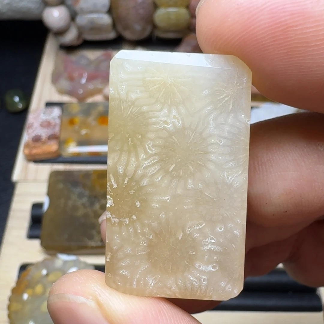 硅化玉未镶嵌纯天然色有机玉石保真色