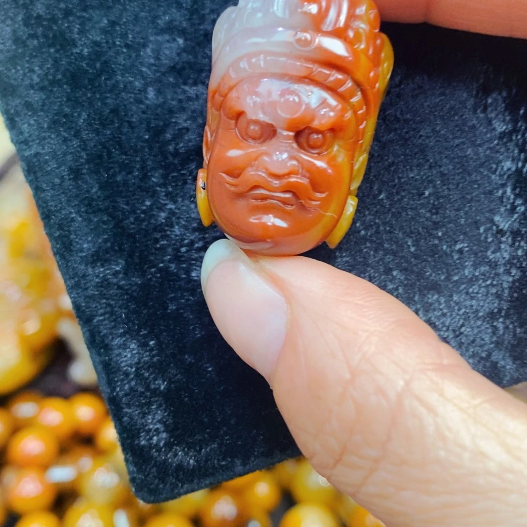 未镶嵌石英质玉（黄龙玉）吊坠(不含链)
