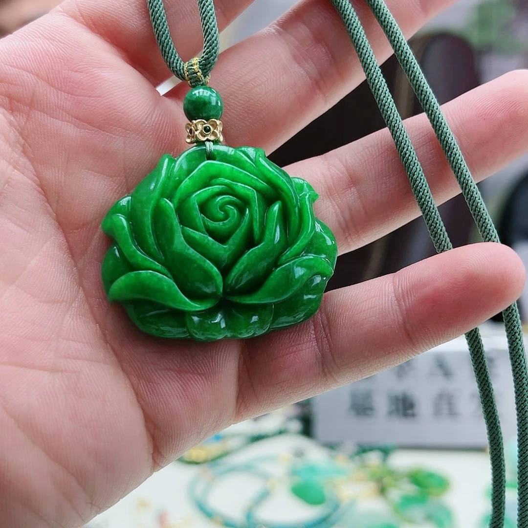 翡翠吊坠(赠链)银S925镶嵌