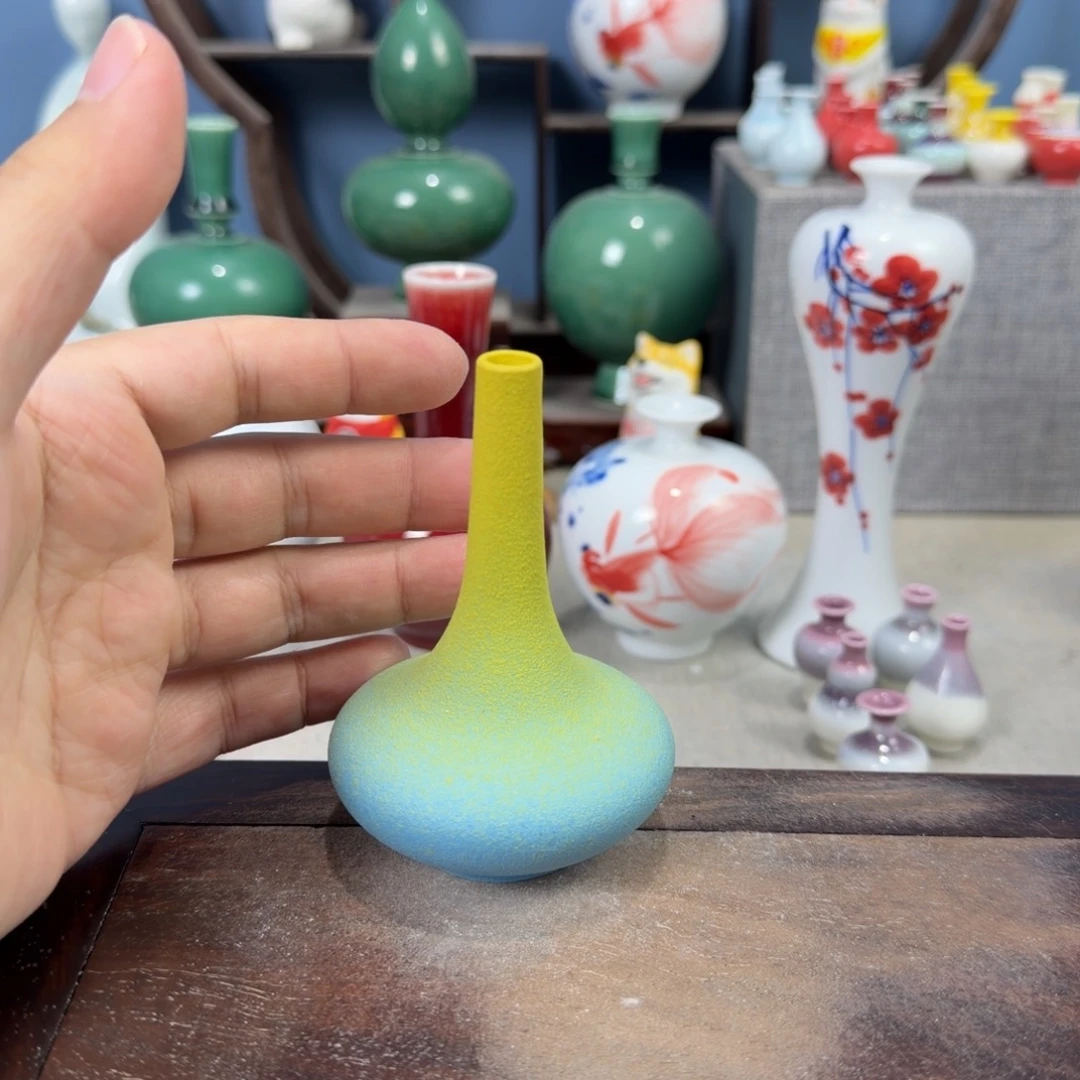 陶瓷手工小花器摆件
