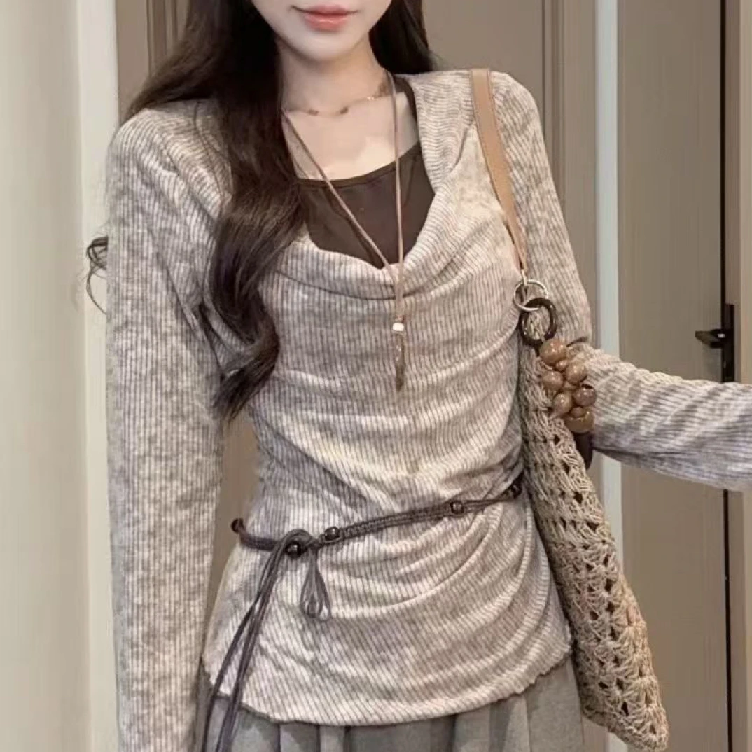 显瘦百搭扎染针织体恤➕花包裤裙套装9011肉