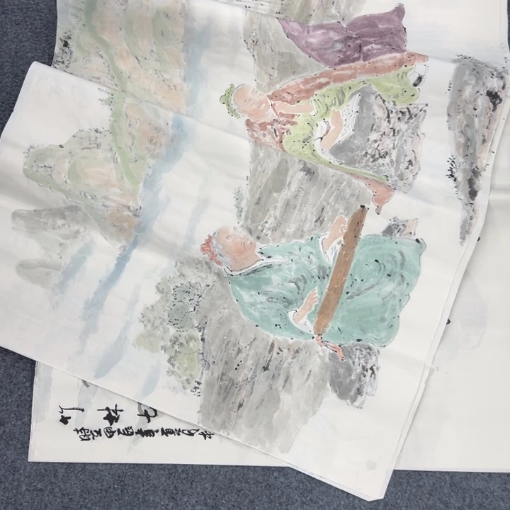 国画宣纸纯手绘字画