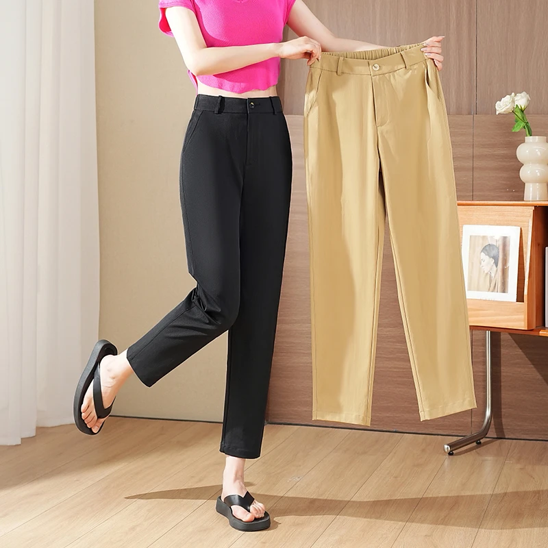 【西装小脚裤】02GY24新款夏季薄款九分裤2891