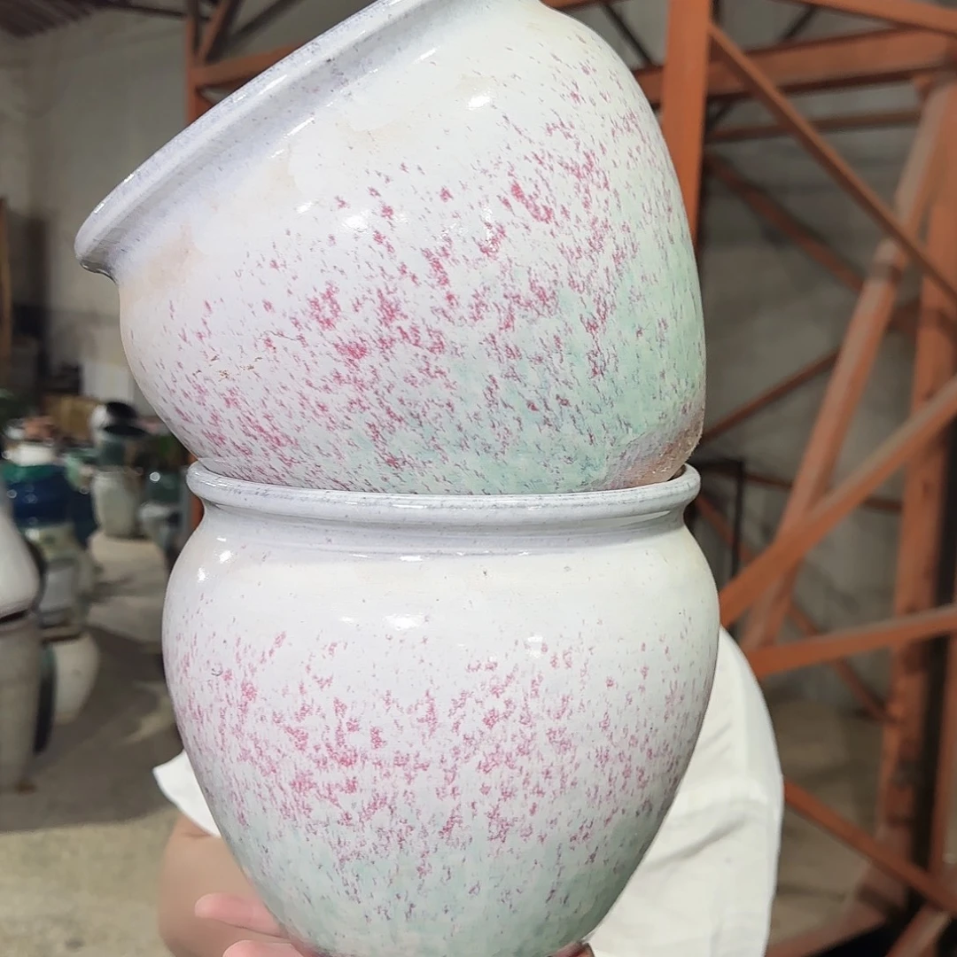 紫砂花盆高20口20