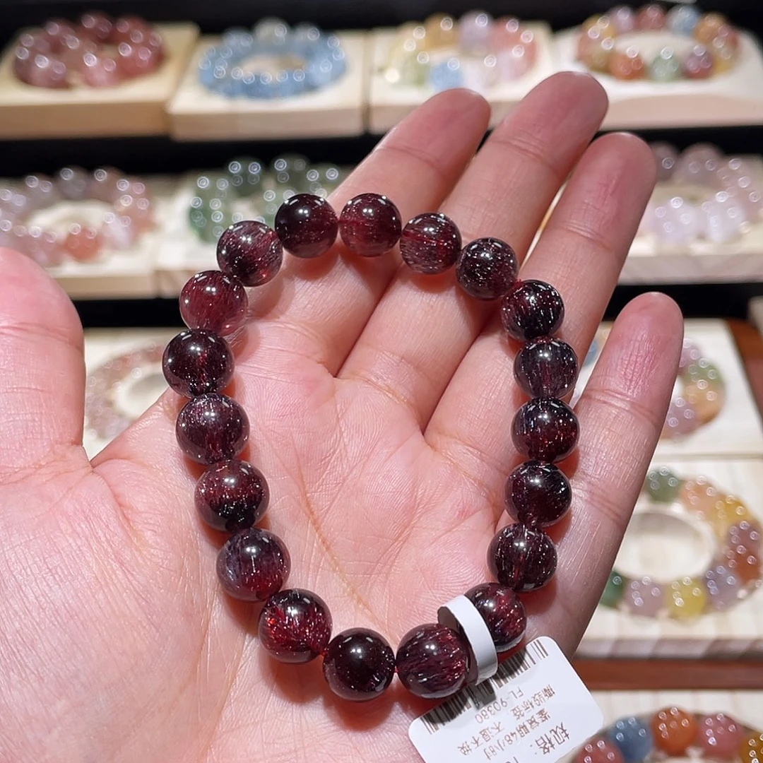 未镶嵌水晶手链超七手链，晶体通透