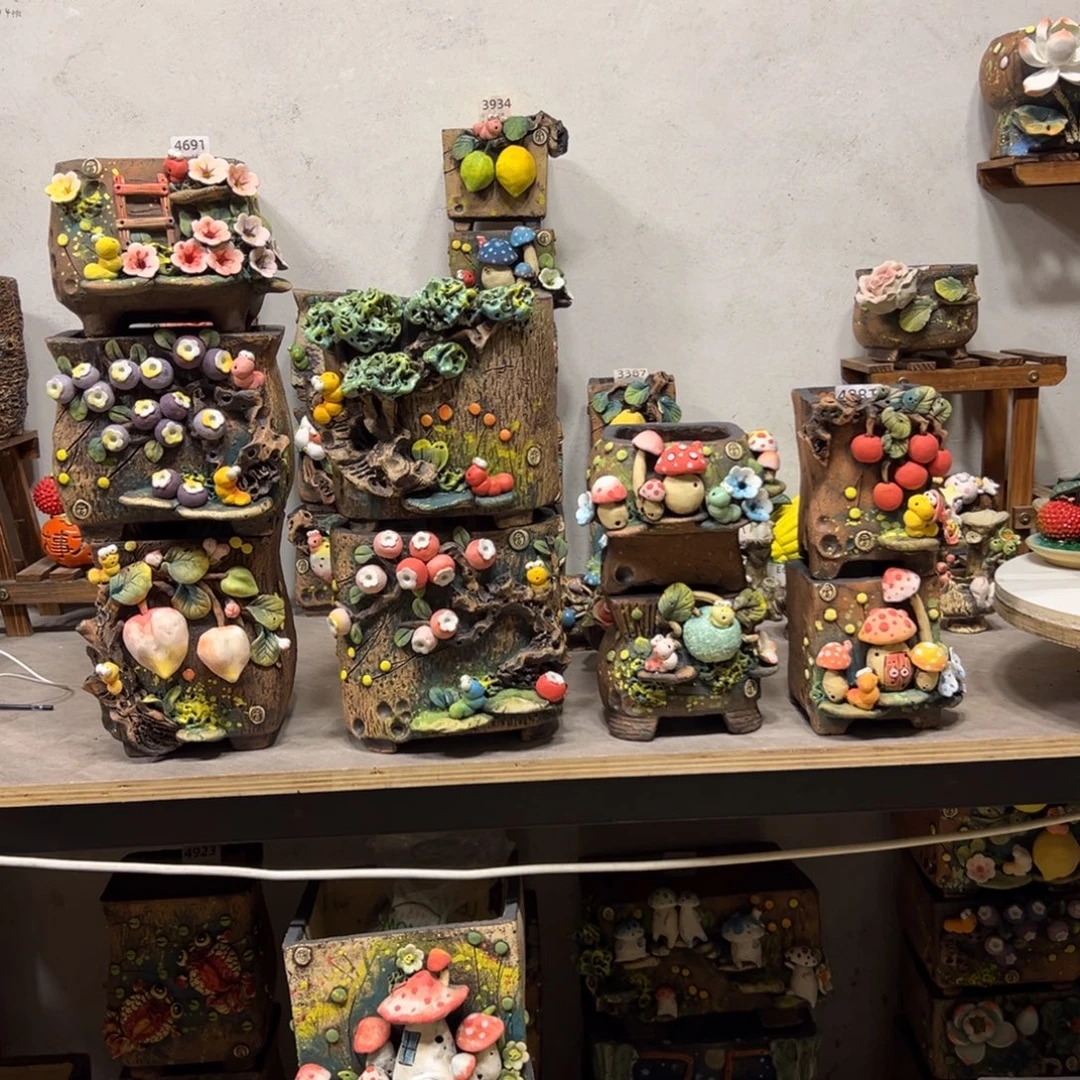 M***t9个盆，雨田花器系列