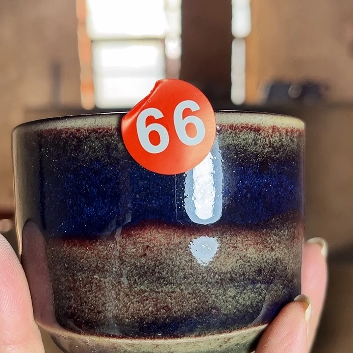 瓷片钧瓷手工艺品杯子