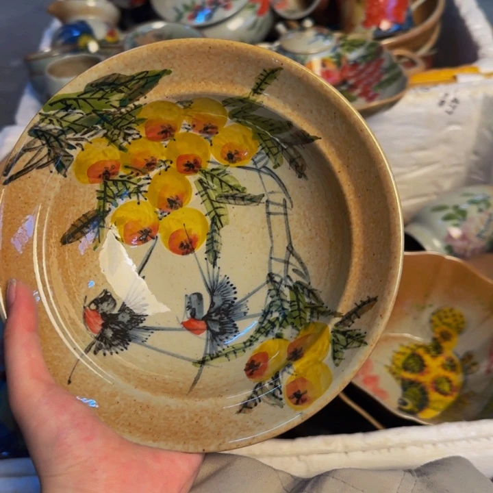 瓷片景德镇陶瓷手工手绘