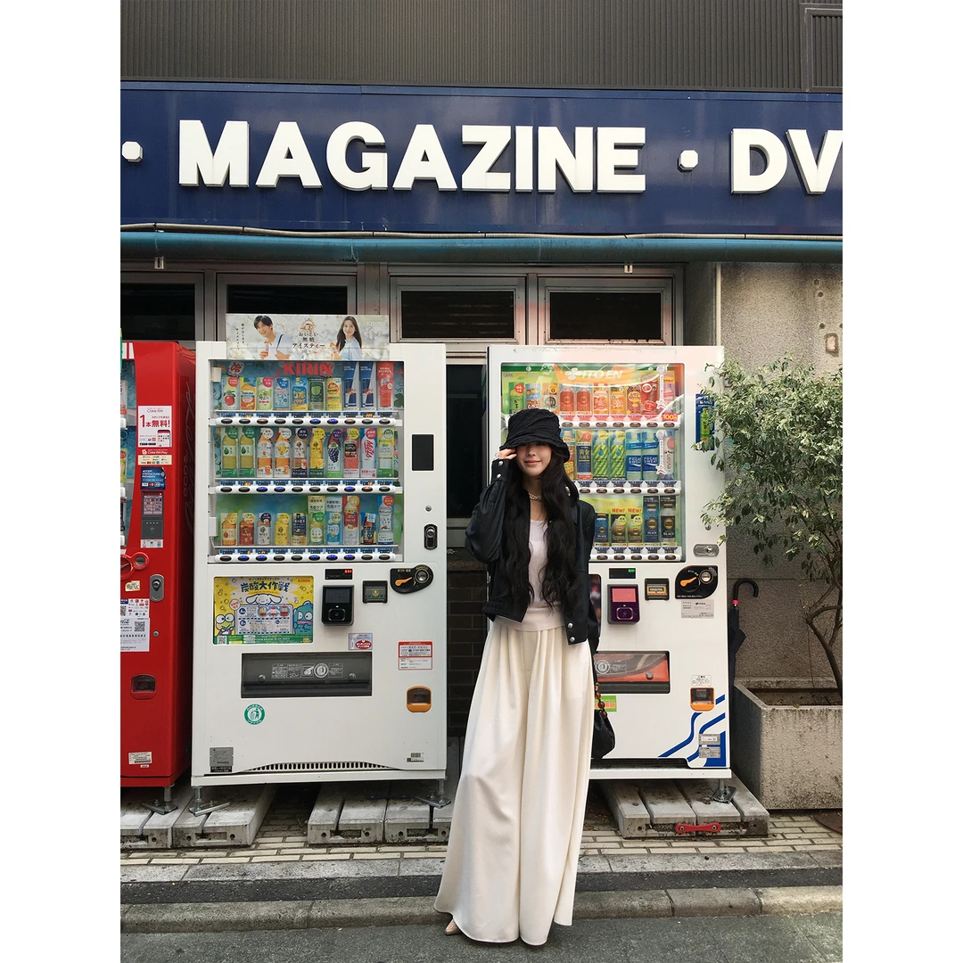 ICELOLLY高级感短款黑色pu皮衣机车短外套女2025早秋穿搭酷飒上衣