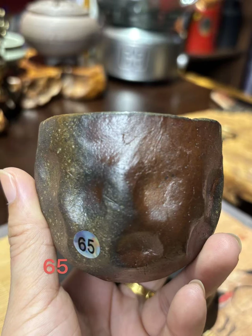 柴烧 裸烧 落灰釉 主人杯 065