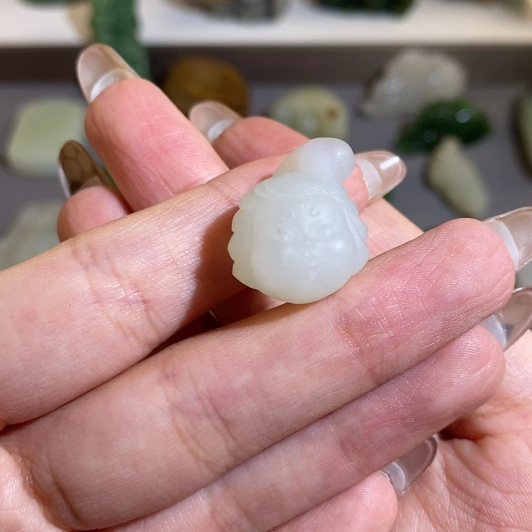 和田玉颈饰未镶嵌女****仙定制